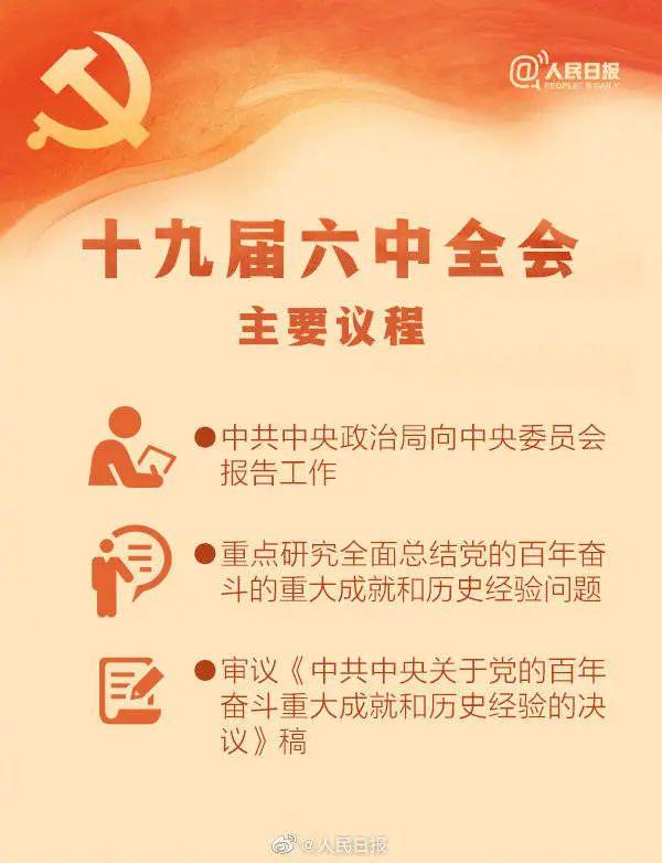敲黑板！十九屆六中全會知識點來了