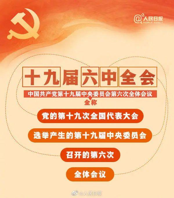 敲黑板！十九屆六中全會知識點來了